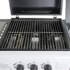 Barbecue bbq a gas  con fornello laterale 2 fuochi+1