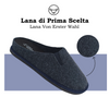Primo Calzature Ottime Pantofole Chiuse da Uomo, Ciabatte Invernali per Casa, Soletta in Memory Foam, Plantare Estraibile, 100% Made in Italy