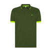 SUN68 polo uomo sun68 - polo small stripe fulo s/s - verde da uomo