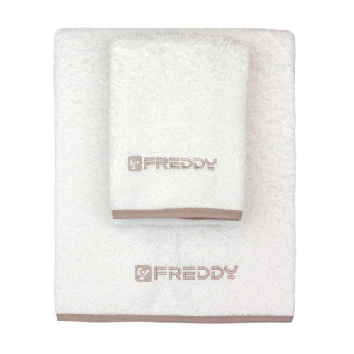 Set Asciugamani 1+1 Freddy F200 in Spugna di Cotone