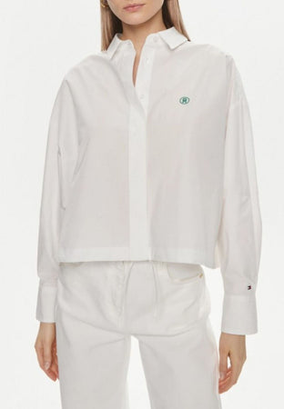 Tommy Hilfiger CAMICIA SMD BLOUSON DRAWSTRING LS SHIRT da donna