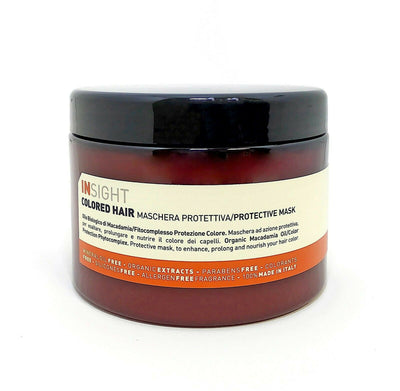 Insight colored hair protective mask 500 ml, maschera protettiva antiossidante per capelli colorati.