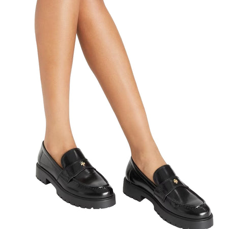 TORY BURCH mocassini donna tory burch - classic lug loafer - nero da donna