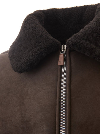 Lardini Giubbino Montone Marrone da uomo