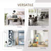 Scrivania Computer con Libreria Salvaspazio, Tavolo da Pranzo per Ufficio e Studio in Truciolato 120x55x120 cm RE1836-069RE1