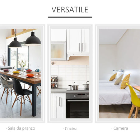 Tavolino Pranzo Tavolo Consolle in Legno Salvaspazio 2 3 persone Pieghevole Bianco TU2835-319TU2 , soggiorno salotto basso nero bianco marrone grigio design moderno sala moderno alto divano camera legno vetro rotondo cucina