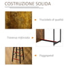 Set Bancone Bar con 2 Sgabelli Alti Stile Industriale con Mensole, Marrone Rustico YT9835-489YT9