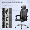 Sedia da Ufficio Ergonomica Inclinabile a 130° con Supporto Lombare e Cervicale, 58x62.5x112-120cm NM5921-469PKNM5