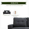 Divano 2/3 Posti Tessuto 145x77x88 Grigio GH2833-902CGNH2 , soggiorno salotto angolare ad angolo nero bianco marrone beige basso contenitore clic clac design moderno letto divani sala studio ufficio grande