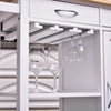 Carrello da Cucina Classico con Cassetti e Ruote in Legno Salvaspazio 89x40x84cm MN7801-069MN7