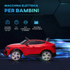 Macchina Elettrica per Bambini 12V con Telecomando, Velocità 3-8km/h, Luci e Musica, Età 3-5 Anni, Rosso FK7370-172V90RDFK7