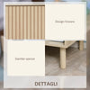 Comodino Moderno con Cassetto e Ripiano Aperto in Truciolato, 47x47x50 cm, Color Legno IK4831-506IK4