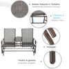 Dondolo da Giardino a Due Posti con Tavolino 81 × 147 × 100cm 84A-011