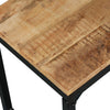 Panca in Legno Massello di Mango 110x35x45 cm con Gambe in Acciaio - Stile Industriale Robusto e Duraturo - Generico