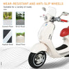 Moto Elettrica per Bambini con Licenza Ufficiale Vespa, 2 Rotelle, Luci e Suoni, 108x49x75 cm, Bianca HN7370-115WTHN7