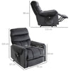 poltrona anziani disabili elettrica alza persona soggiorno salotto poltrona letto relax massaggiante con telecomando punti massaggio vibrazione riscaldante alzata assistita massaggi imbottita velluto grigio poltrone elettriche R5B713-090V90CGGG7