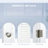 Colonna Bagno con Ripiano a 3 Livelli e Armadietto Chiuso, in MDF e Truciolato, 34x20x165 cm, Bianco RF5834-242RF5
