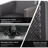 Salotto da Giardino con Divano da Esterno e Tavolino, Mobili da Giardino in Rattan Sintetico, Set 4 Pz, Grigio 860-166
