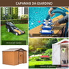casetta utensili attrezzi esterno giardino casa armadio capanno box deposito 277x195x192cm, Gialla MJ6845-031YLMJ6