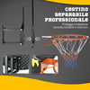 Canestro Basket per Bambini e Adulti da Indoor e Outdoor in Acciaio e PE, 110x90x70 cm, Nero e Giallo DE4A61-033V00OGDE4