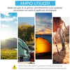 Tenda da Campeggio a Cupola con 2 Finestre e Design Pop-Up a Igloo, 220x108x110 cm, Blu TW3A20-170BUTW3