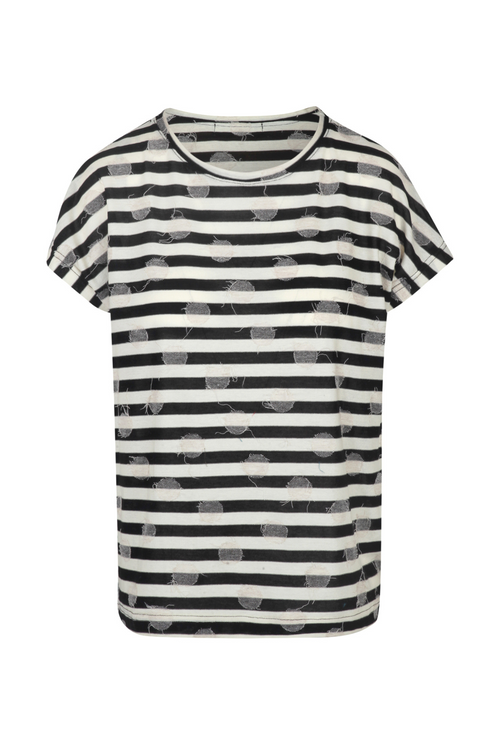 MAMA B Mama B - T-shirt - 450623 - Nero/Latte da donna