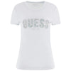 Guess t-shirt celeste chiaro logo con strass W5GI04 J1314 A719