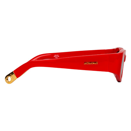 Jacquemus Ovalo occhiali da sole in rosso da uomo