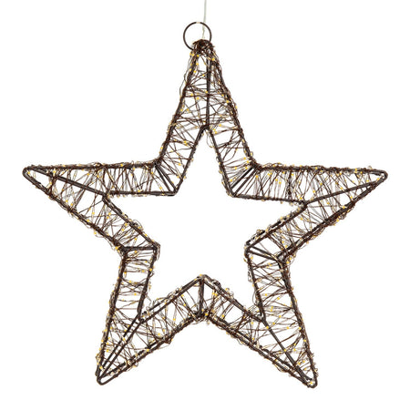 Stella di Natale luminosa a luce calda con effetto "Flashled Diamond" decorazione natalizia