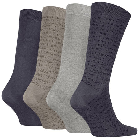 Calvin Klein uomo pack 4 calze grigio combo 701235980002801