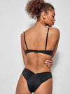 Slip con top bikini Gisela Negro