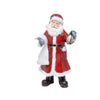 Babbo Natale statuetta color rosso in poliestere decorazione natalizia da 20 cm