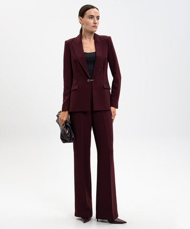 Twinset Pantaloni Donna in Tessuto Crêpe – Linea Ampia Elegante