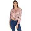 Guess camicia rosa floreale Bowed W3GH93 WD8G2