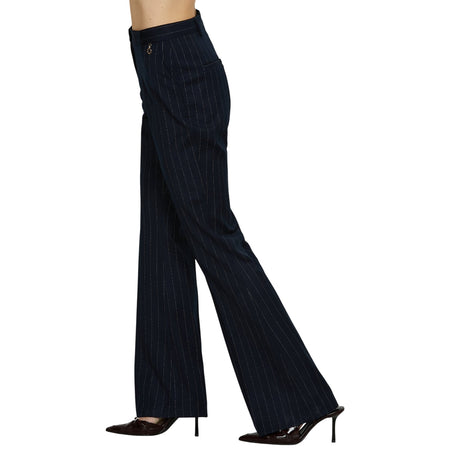 Relish pantalone blu gessato USSUS RDA2507091035