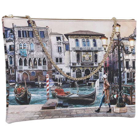 YNot borsa piatta clutch BLUE LAGOON YES605F6