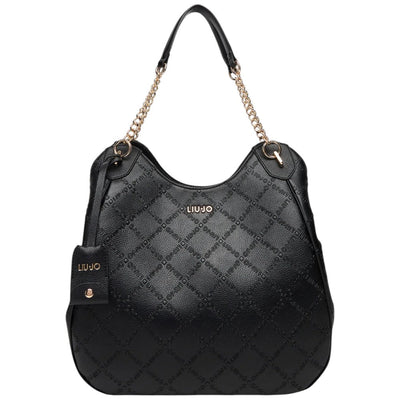 Liu Jo borsa satchel nera grande AF5054E0538-22222