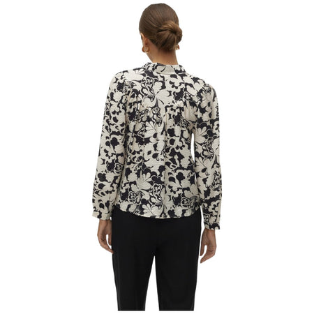 Vero Moda camicia bianca nera Ivone 10301042