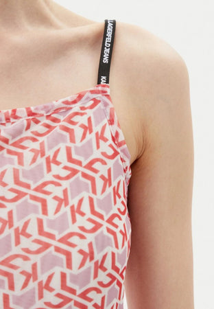 KARL LAGERFELD Abito KLJ MESH MAXI DRESS AOP da donna