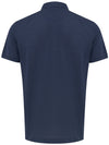 Corneliani Polo manica corta blu navy da uomo