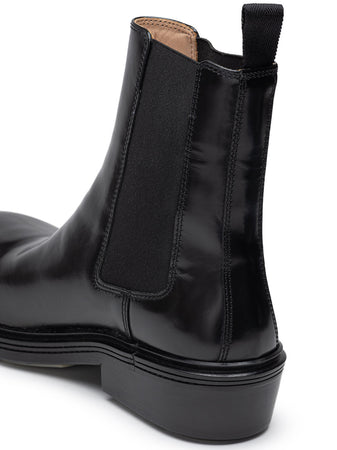 Bottega Veneta Stivaletto Fireman in pelle spazzolata da uomo