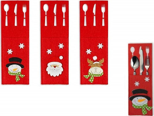 6pz Portaposate Feltro Natalizie Rosso 15x9cm Babbo Natale Renna Pupazzo Fiocco Rilievo Casa e cucina/Decorazioni per interni/Addobbi e decorazioni per ricorrenze/Decorazioni natalizie/Oggettistica Trade Shop italia - Napoli, Commerciovirtuoso.it