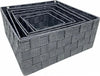 6pz-Scatola-In-Tessuto-Contenitori-Organizer-Bagno-Armadio-Cassetti-Grigio-79151