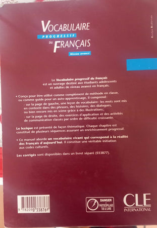 Libro di Vocabulaire Français per imparare tante parole e espressioni . Livello Avanzato con 250 esercizi