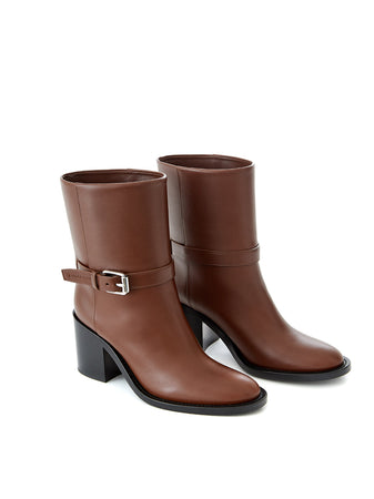 Burberry Stivaletti in Pelle in marrone da donna
