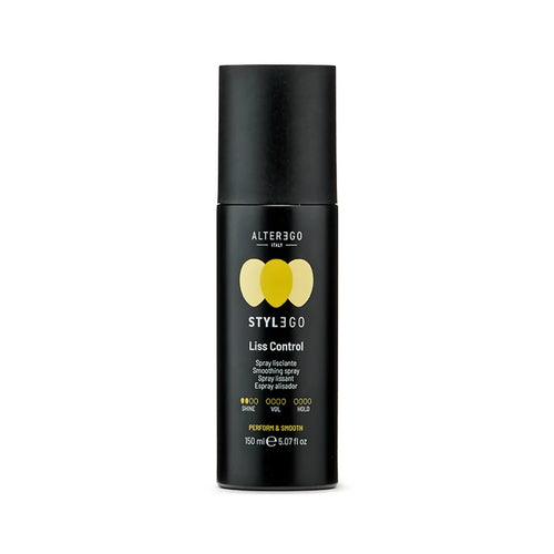 Alterego stylego perform e smooth liss control 150 ml, spray lisciante anti-crespo per uno styling liscio e luminoso