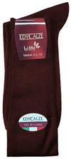 6x Calze Lunghe Uomo Tinta Unita Calza Lunga Edy Calze 100% Cotone Filo Di Scozia Art.50 Rasato