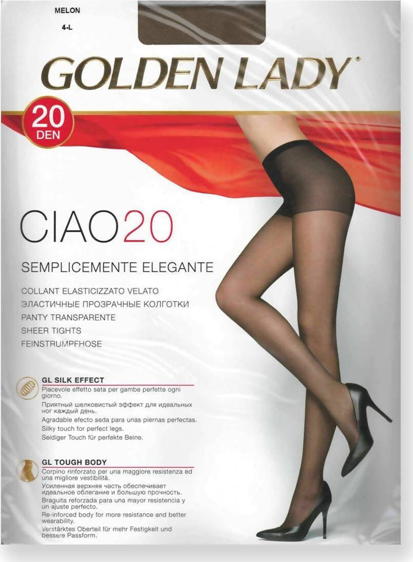 6x Collant Donna Golden Lady Calze Da Donna 20 Dan Ciao 20 Taglia