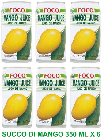 FOCO MANGO JUICE DRINK 350ML Product of Thailand.