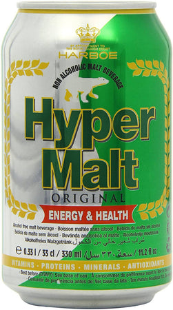 6x Hypermalt in Lattina Da 330 Ml Bevanda Analcolica Al Malto Bevanda Energetica Dolce